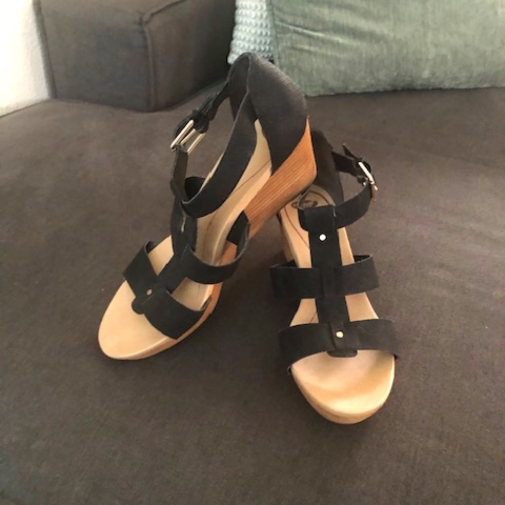 Dr. Scholl's Shoes Women's Barton Wedge Platform Sandal size 10